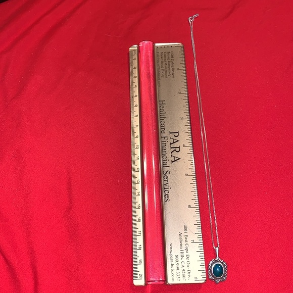 Silver n turquoise pendant necklace. - Picture 5 of 5